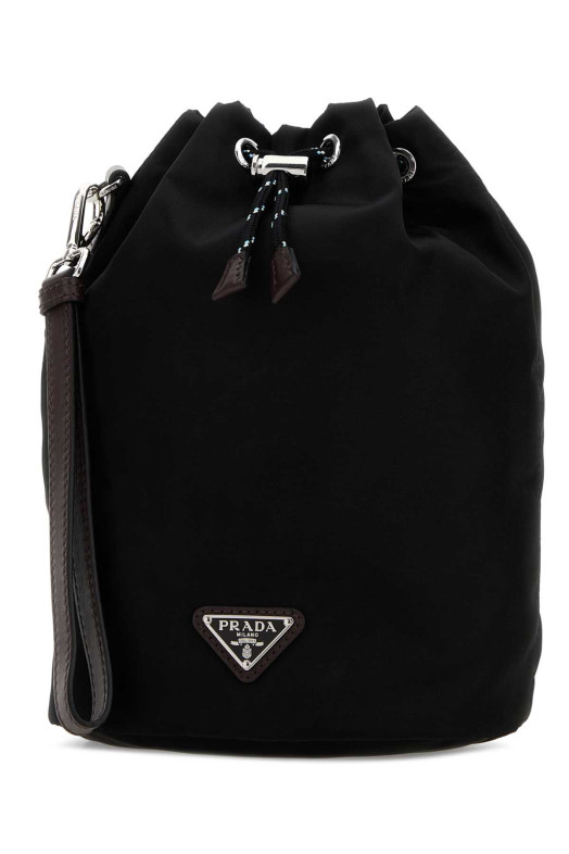 Черный тканевый клатч PRADA (2NE0672HE1)