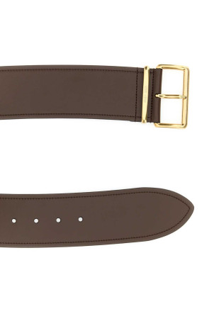 Brown leather belt MIU MIU (5CC5892E6Y)