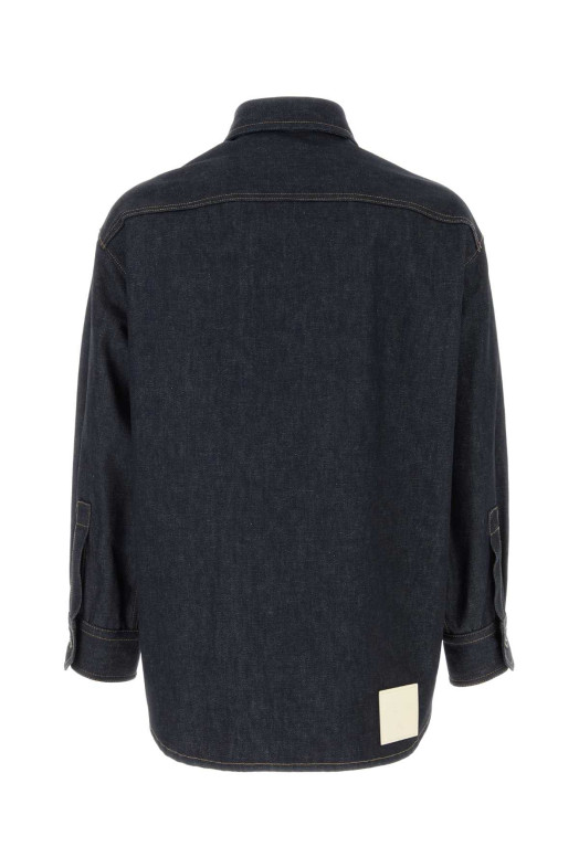 Dark blue denim oversize shirt VALENTINO GARAVANI (5V0DB03GAEM)