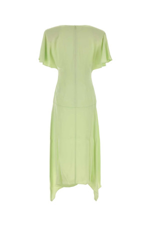 Pastel green satin dress STELLA McCARTNEY (6A06973FU302)