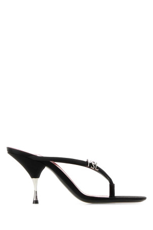 Black crepe Jerry sabot Black SAINT LAURENT (8697049QNAO)