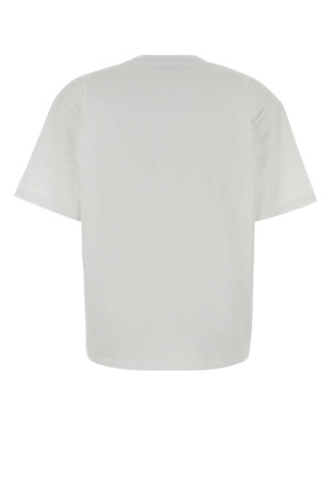 White cotton t-shirt Blue GANNI (A1050140)