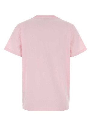 Pink cotton t-shirt GANNI (A1050191)