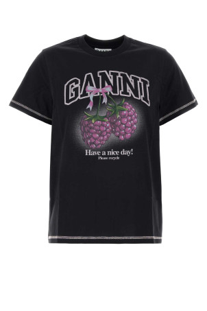 Slate cotton t-shirt GANNI (A1050219)