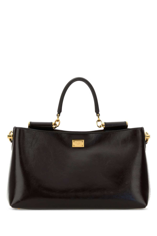 Chocolate leather medium Vittoria handbag DOLCE & GABBANA (BB7896AZ000)