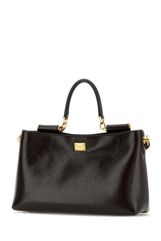 Chocolate leather medium Vittoria handbag DOLCE & GABBANA (BB7896AZ000)
