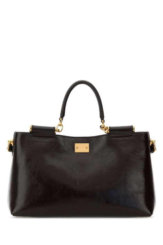 Chocolate leather medium Vittoria handbag DOLCE & GABBANA (BB7896AZ000)