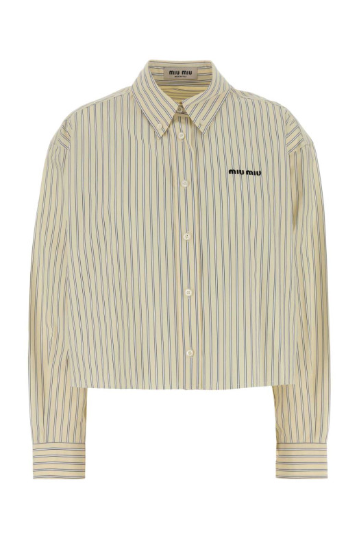 Embroidered poplin shirt MIU MIU (MK1659SOOO180U)