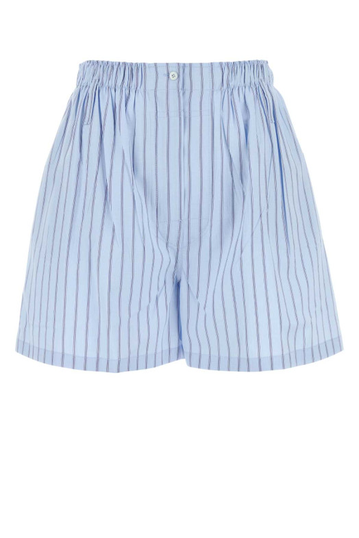 Шорти з вишивкою з попліну PRADA (P252JSOOO17FL)