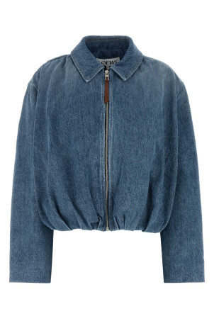 Джинсова куртка чорного кольору LOEWE (S540Y1CX05)