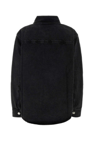 Black denim oversize shirt Black AMI (UJK897DE0124)