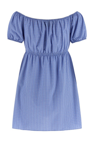 Check dress BLUE