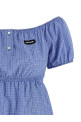 Check dress BLUE