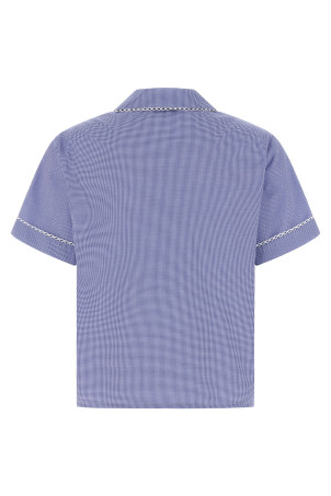 Сорочка в дрібну віші, синя MIU MIU MK2016SOOO187GF0AZ1