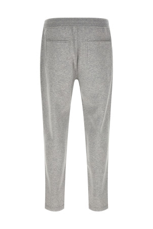 Двошарові спортивні штани-джоггери, сірі BRUNELLO CUCINELLI MM8313243GC1252