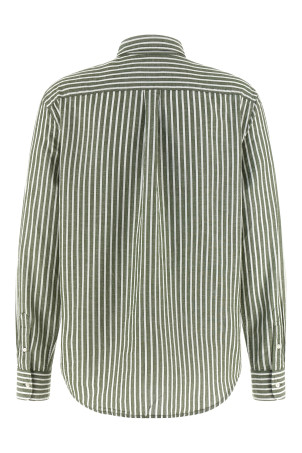 Cotton and linen shirt Green