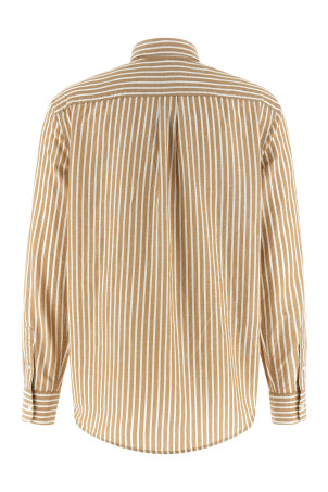 Cotton and linen shirt Beige