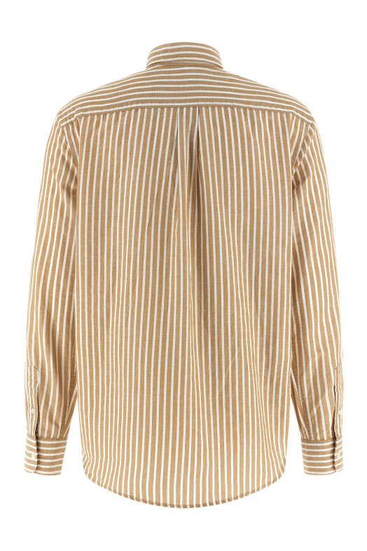 Cotton and linen shirt Beige