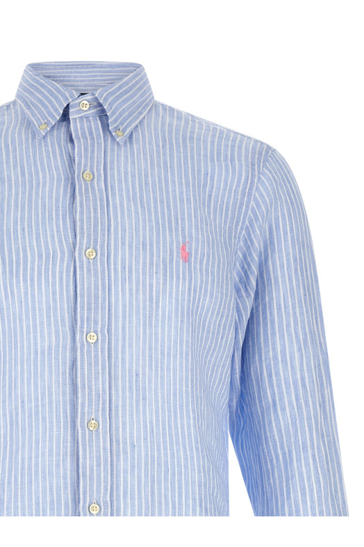 Рубашка в полоску, СИНЯЯ POLO RALPH LAUREN 710B15594005