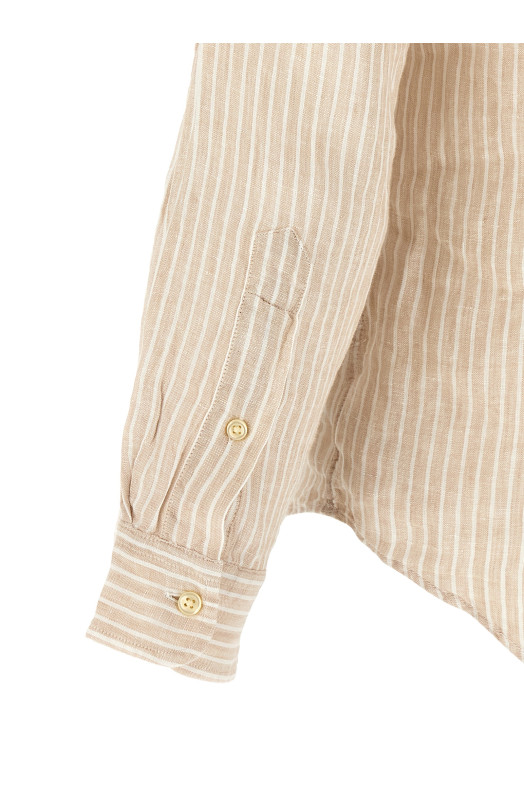 Рубашка в полоску, бежевая POLO RALPH LAUREN 710B15594006