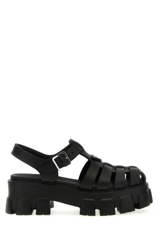 'Cage monolith' sandals Black