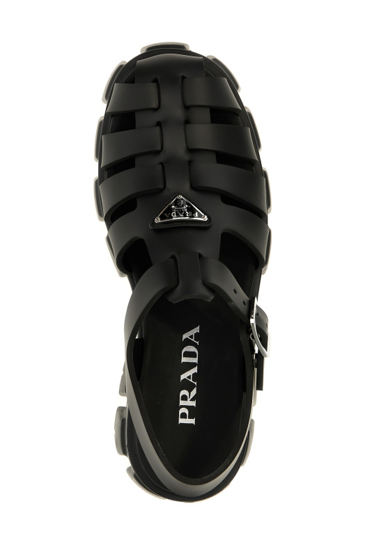 'Cage monolith' sandals Black