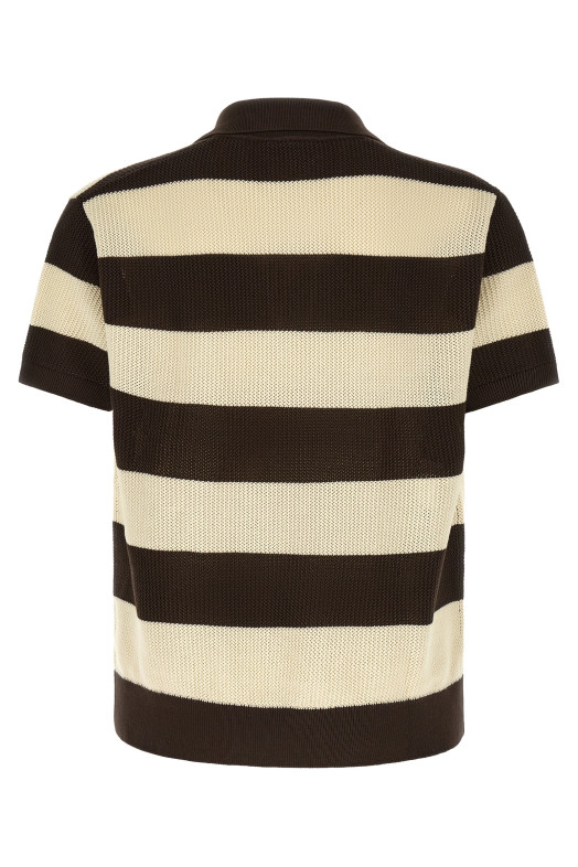 Chain stitch polo shirt Multicolor