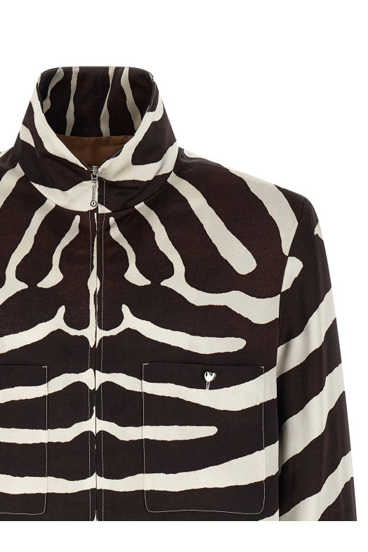 Валентино Гаравани «Fauve Éclat» — рубашка-оверсайз, коричневая 8V0CIR15BEW0HX