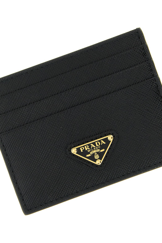 Картодержатель с логотипом, черный PRADA 1MC025QHHF0002