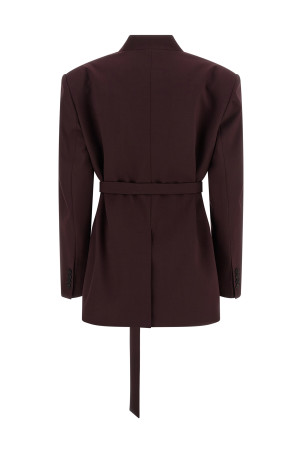 Блейзер з довгими плечовими ременями, фіолетовий THE ATTICO 260WCG00090595