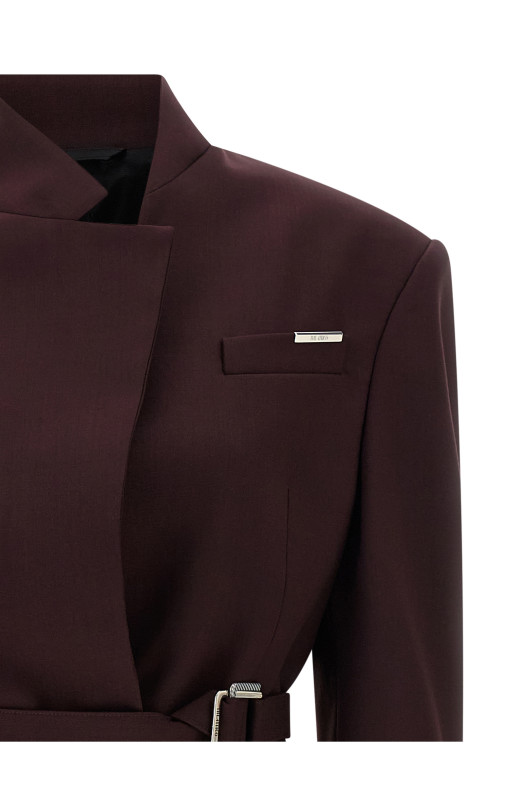 Maxi shoulder strap blazer Purple