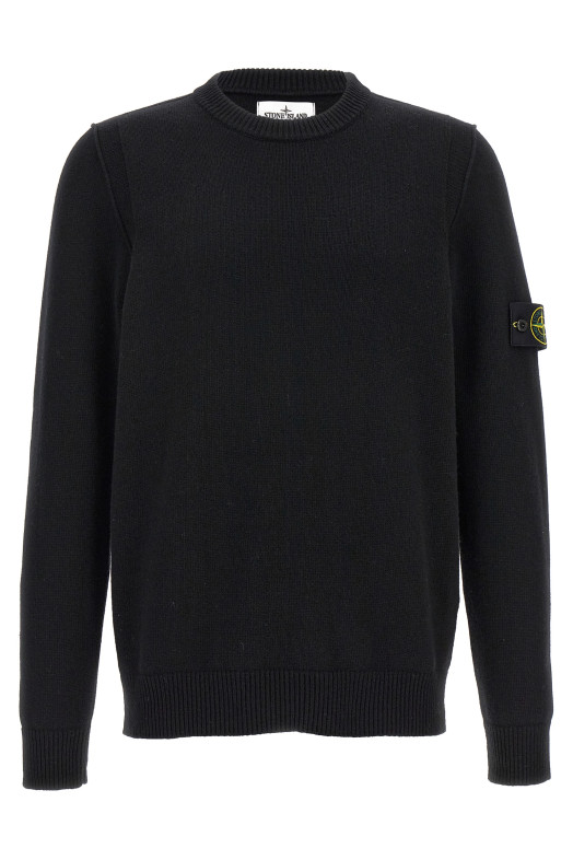 Свитер с логотипом, черный STONE ISLAND K2S155100072S00A3V0029