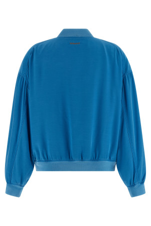 Блузон із шовкового попліну, СИНІЙ VERSACE 10250751A181011VI00