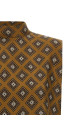 Tie print top Brown