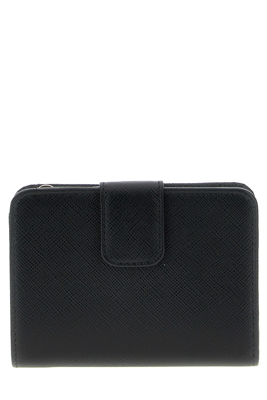 Saffiano small wallet Black