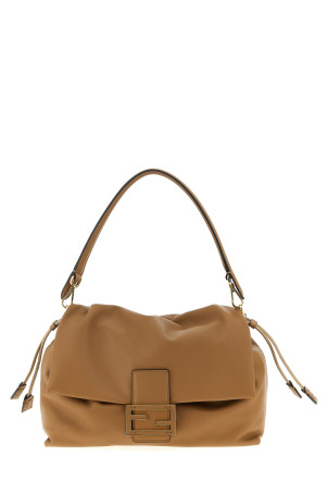 'Mamma Baguette' large shoulder bag Beige