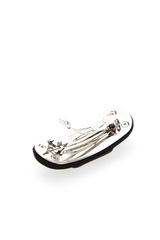 Заколка для волос из черной ткани, черная, PRADA (1IF1292DMI)