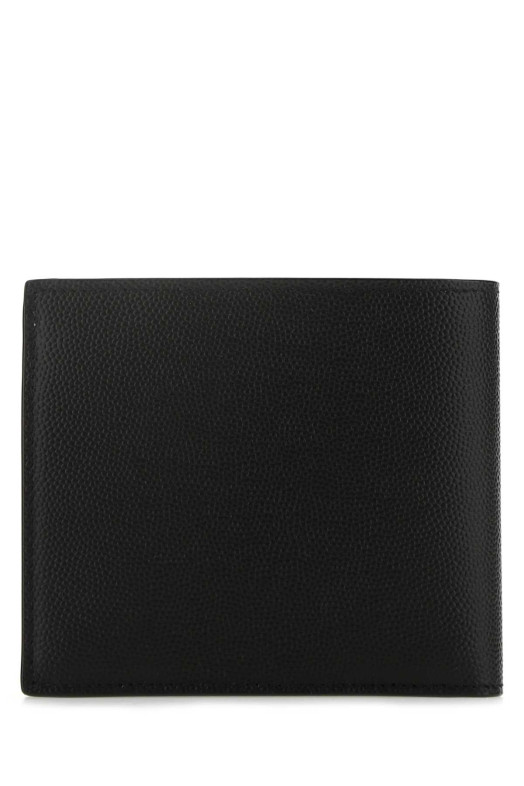 Black leather wallet Black SAINT LAURENT (396303BTY0N)