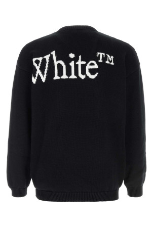 Black cotton sweater OFF WHITE (44MHE20QS26K00)