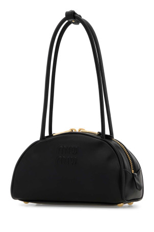Black leather Beau shoulder bag Black MIU MIU (5BB1922CRW)