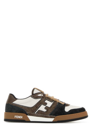 Multicolor leather and suede Fendi Match sneakers FENDI (7E1926AY1P)