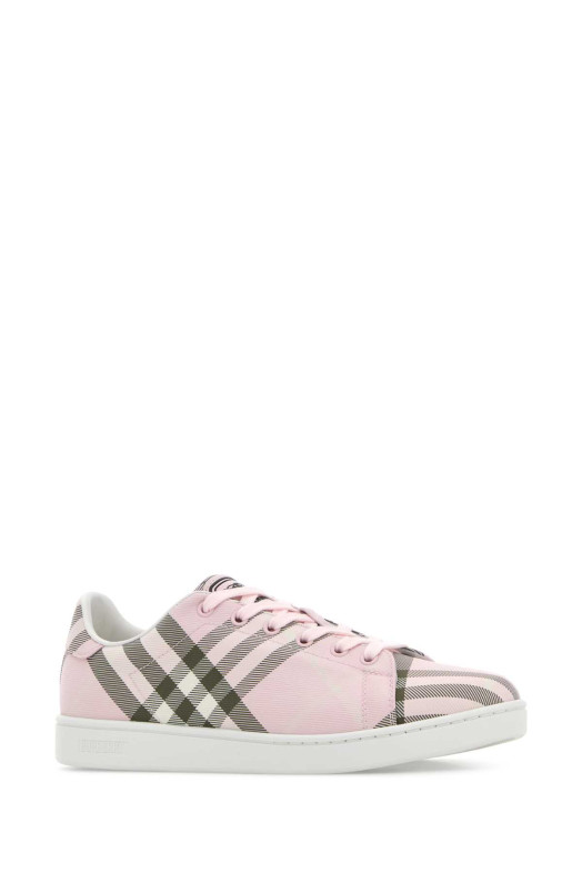 Кроссовки из канваса с вышивкой BURBERRY (8123304)