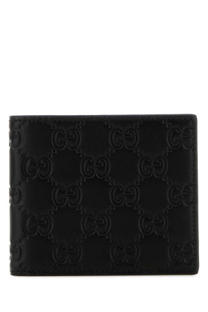 Чорний шкіряний гаманець GUCCI (850175AAFDV)