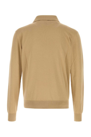 Camel knit polo shirt SAINT LAURENT (859500Y77IJ)