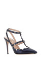 Dark blue leather Rockstud pumps VALENTINO GARAVANI (8W0S0393ELQ)