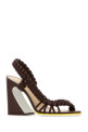Brown leather Fendi Arc sandals FENDI (8X8917AWL0)