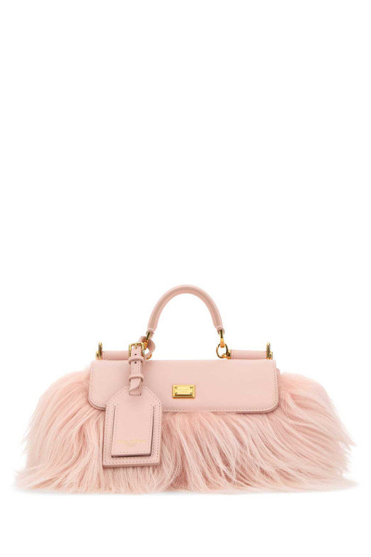 Розовая мини-сумочка из овчины «My Sicily» от DOLCE & GABBANA (BB7864B0683) DOLCE & GABBANA