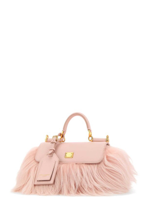 Pink shearling mini My Sicily handbag DOLCE & GABBANA (BB7864B0683)