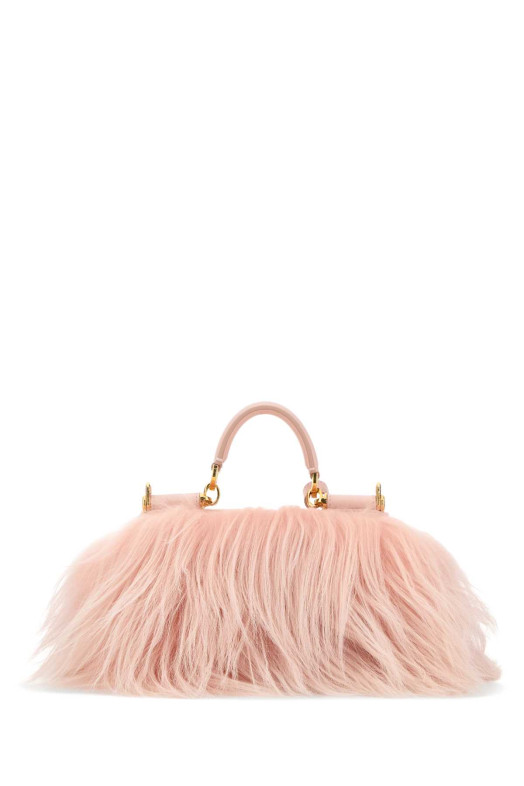 Розовая мини-сумочка из овчины «My Sicily» от DOLCE & GABBANA (BB7864B0683) DOLCE & GABBANA