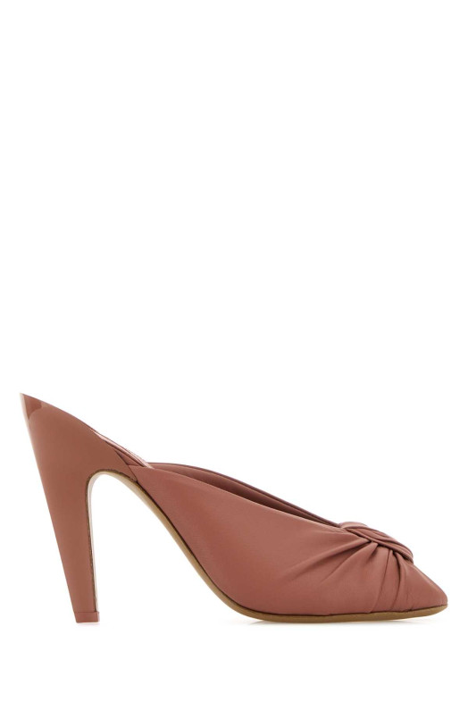 Dark pink leather Suzie mules Pink CHLOE (CH26U18BXA)